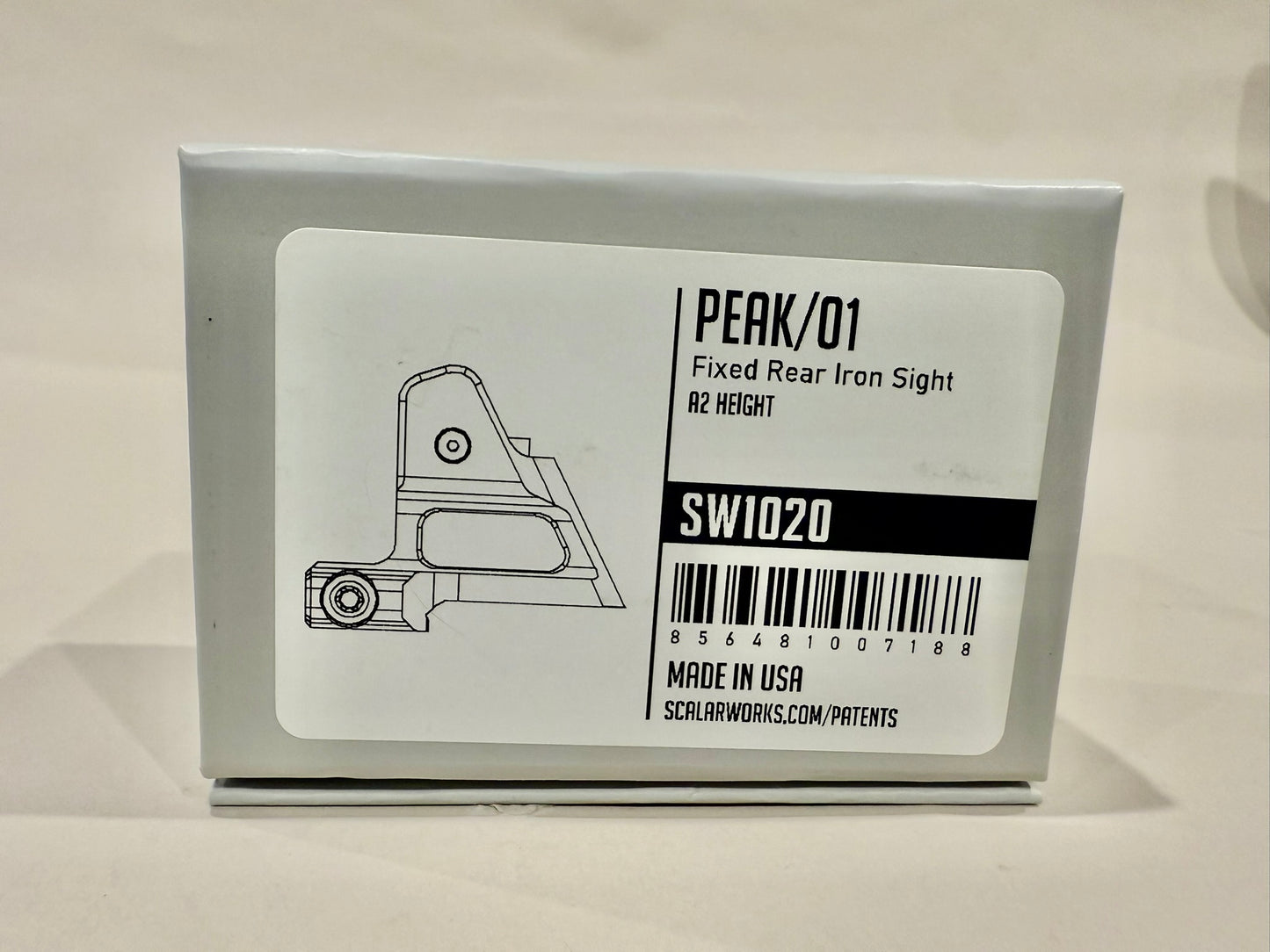 Scalarworks PEAK/01 SW1020 Fixed Rear Iron Sight