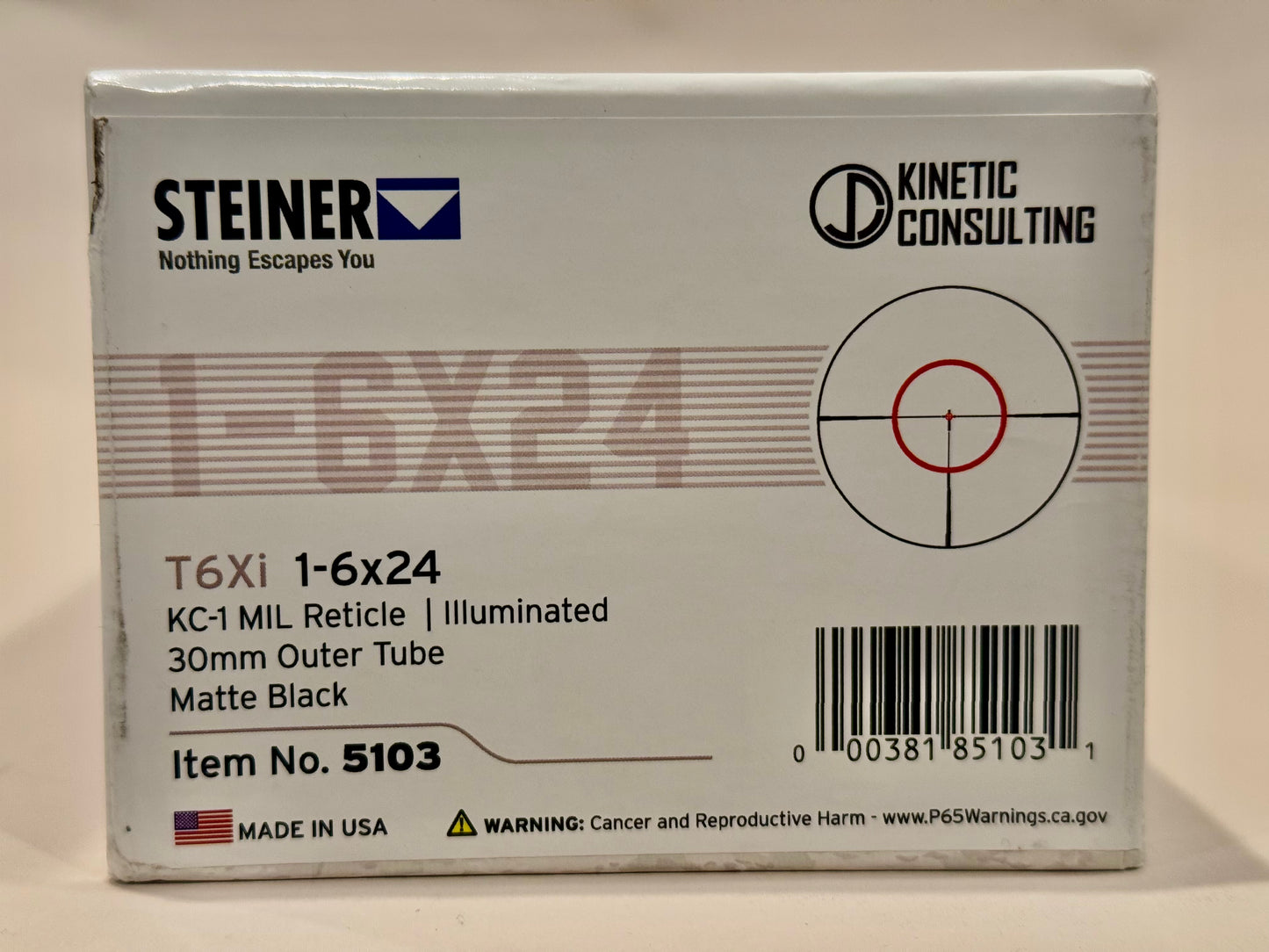 Steiner T6xi 1-6x24 KC-1 MIL Black Illuminted