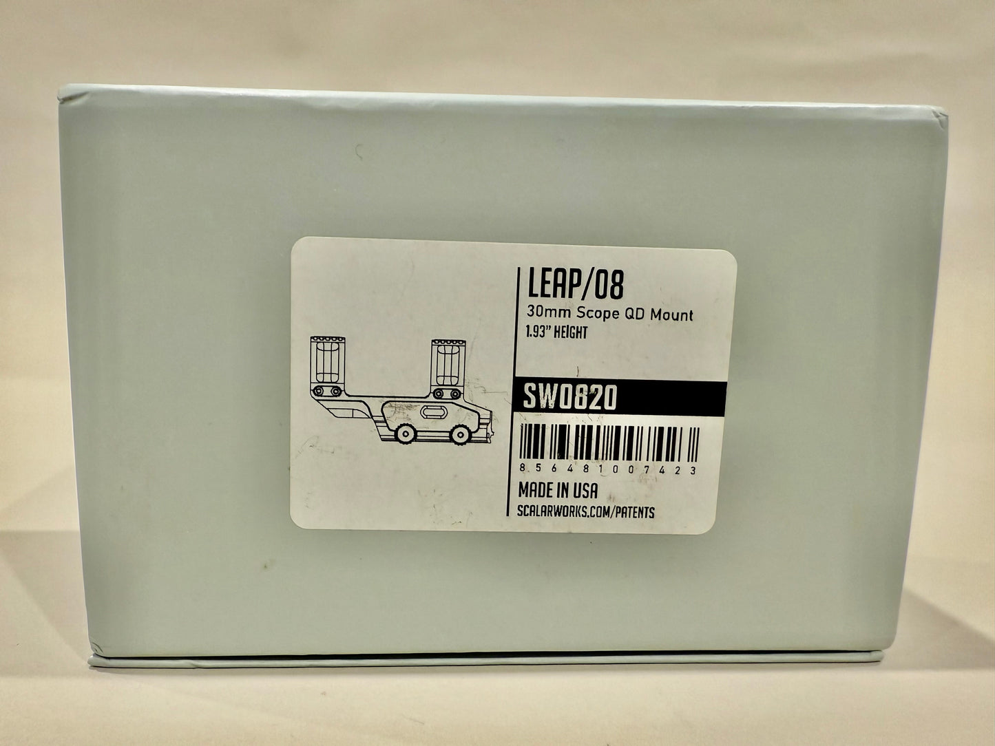 Scalarworks LEAP/08 SW0820 Quick‑Detach Scope Mount (1.57″, Standalone)