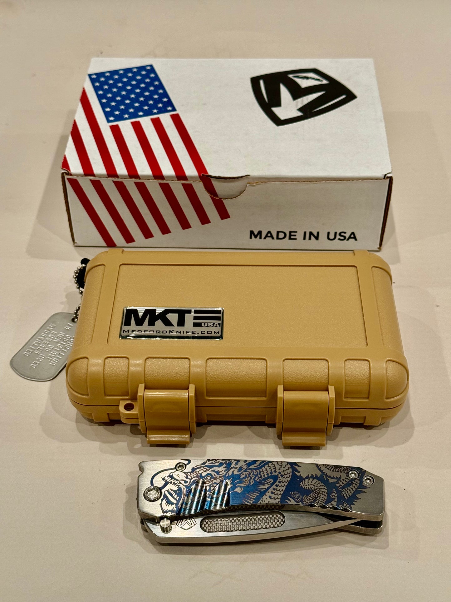 Medford Midi Maurader Satin Drop Point S35VN