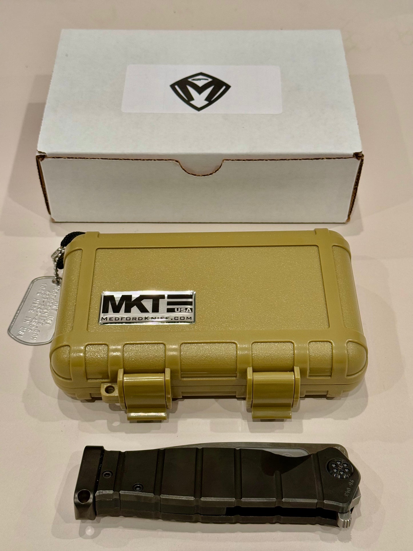 Medford USMC Fighter Folder Tumbled Standard S35VN