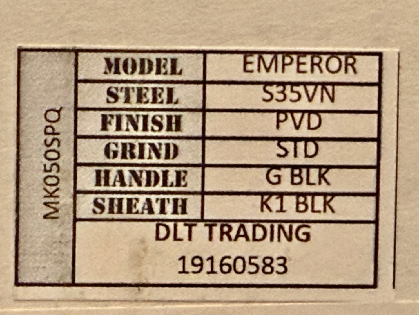 Medford Emporer PVD Tanto S35VN