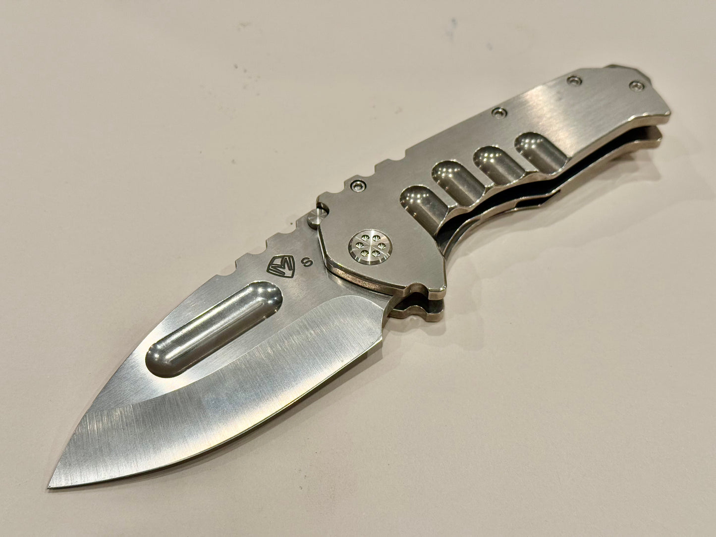 Medford Praetorian Ti Satin Drop Point S35VN