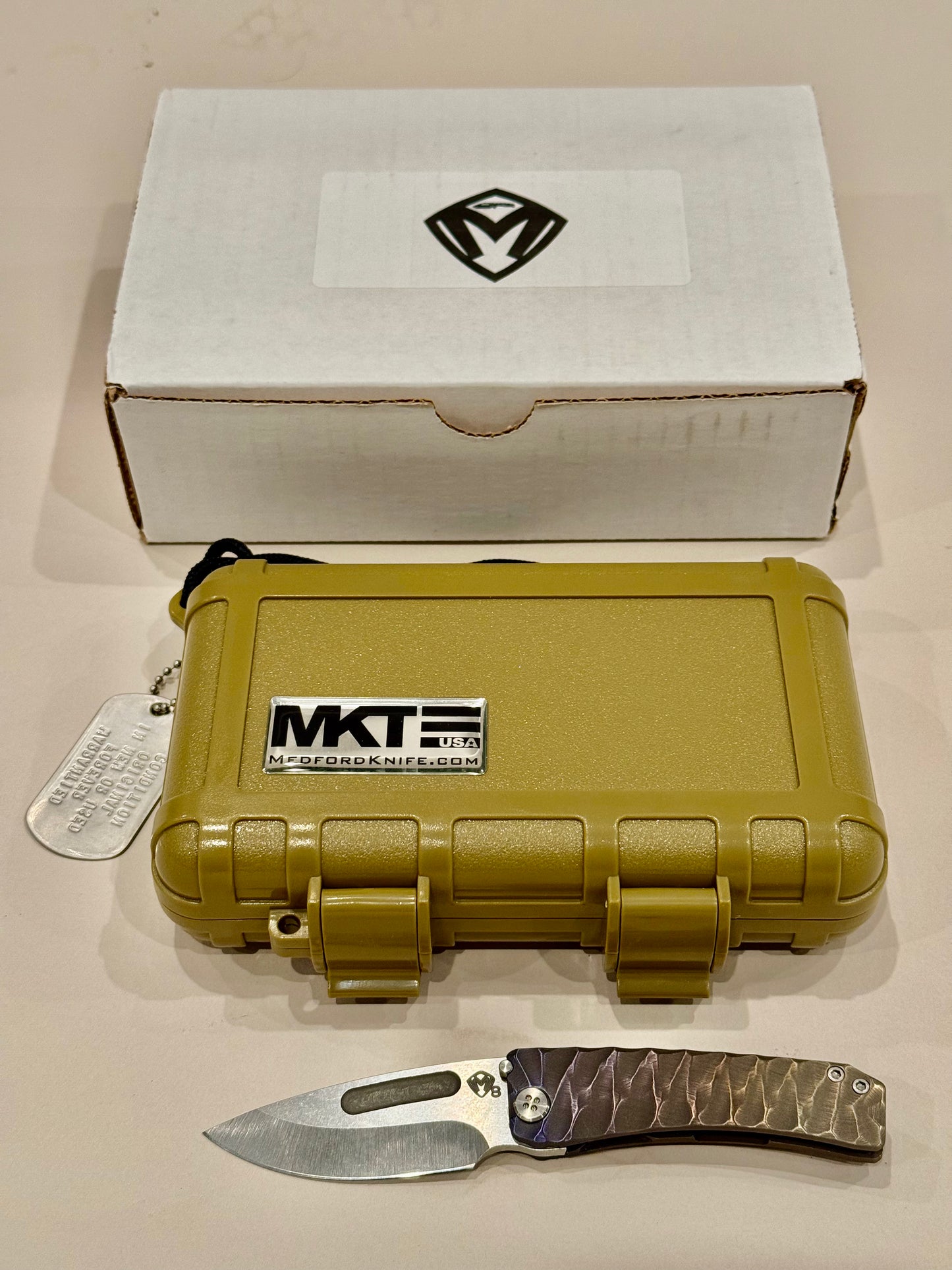 Medford Dress Maurader Tumbled Drop Point S35VN