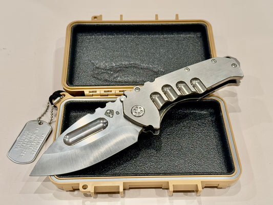 Medford Praetorian Ti Satin Drop Point S35VN