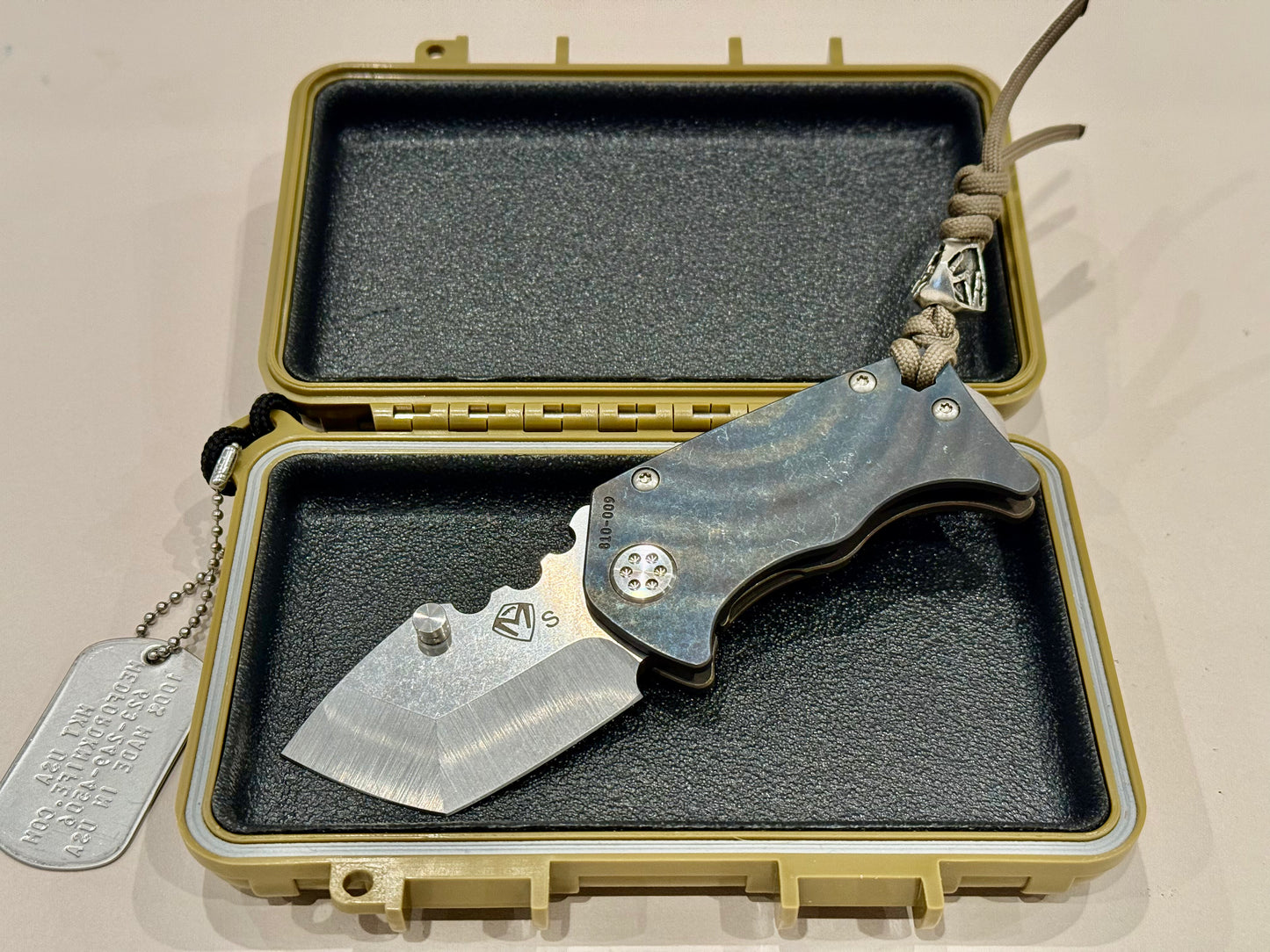 Medford Panzer Tumbled Tanto S35VN