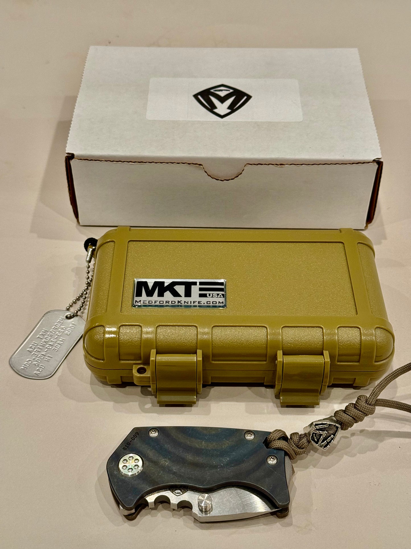 Medford Panzer Tumbled Tanto S35VN