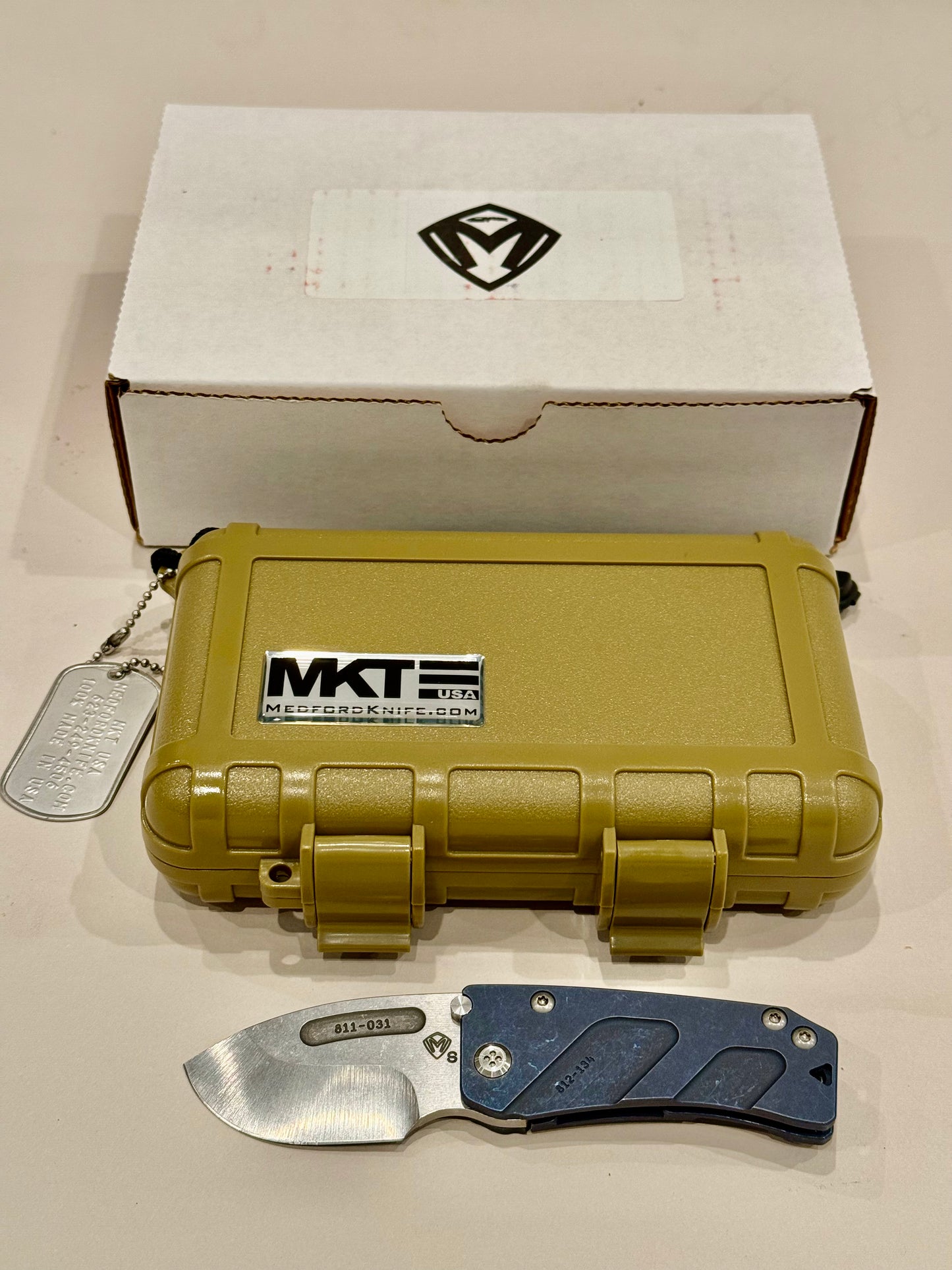 Medford Der Hund Tumbled Drop Point S35VN