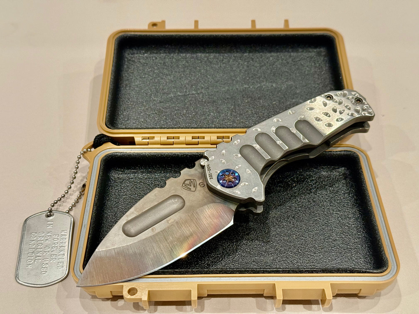 Medford Praetorian Genesis Ti Vulcan Drop Point S35VN