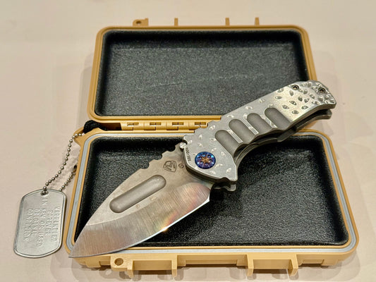 Medford Praetorian Genesis Ti Vulcan Drop Point S35VN